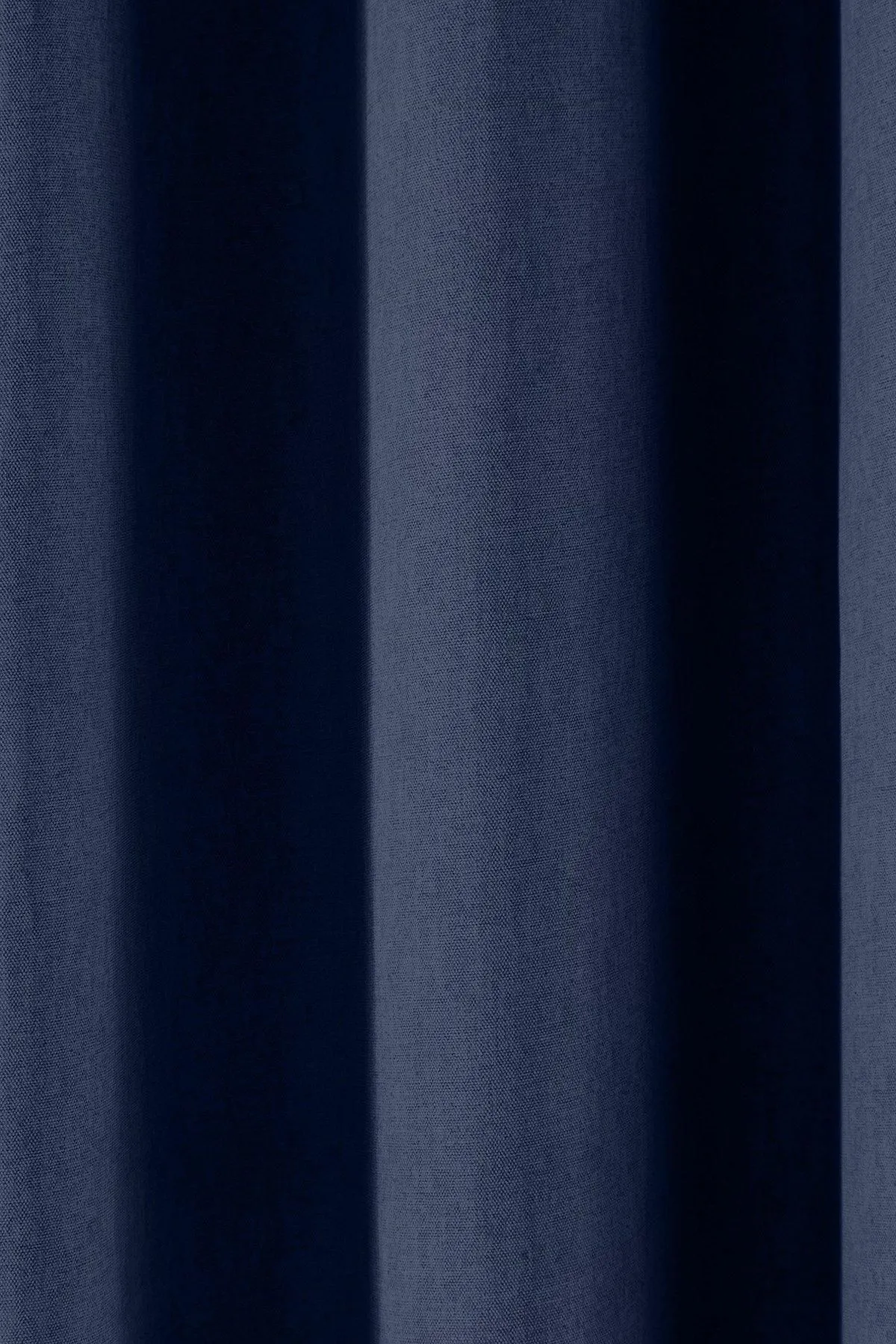 Fusion 'Sorbonne' 100% Cotton Light Filtering Plain Dyed Eyelet Curtains in Navy 3