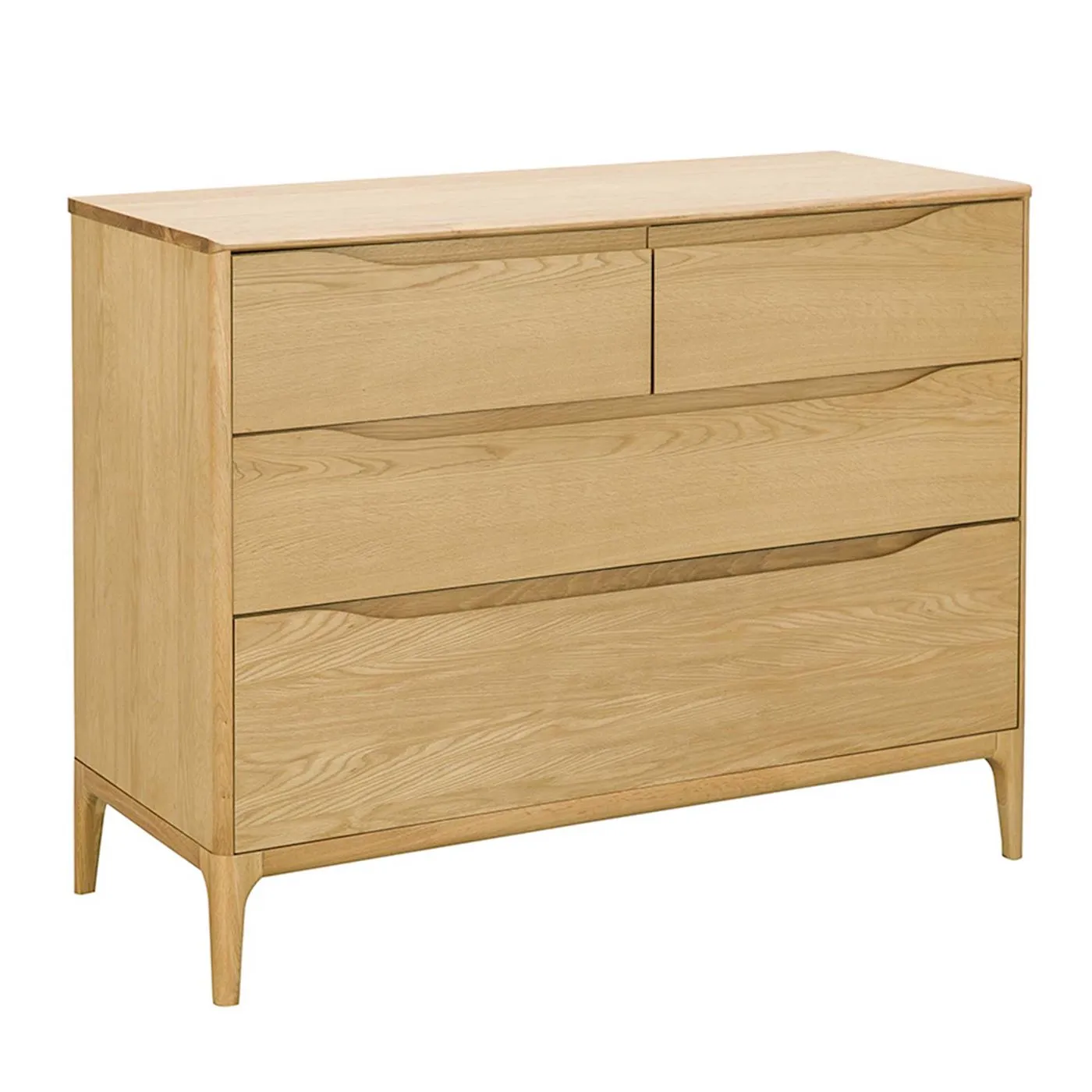Ercol Rimini 4 Drawer Low Wide Chest