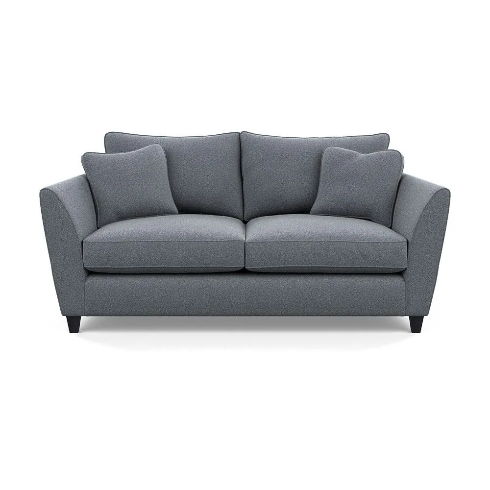 Heal's Torino 3 Seater Sofa Boucle Steel Black Feet 1