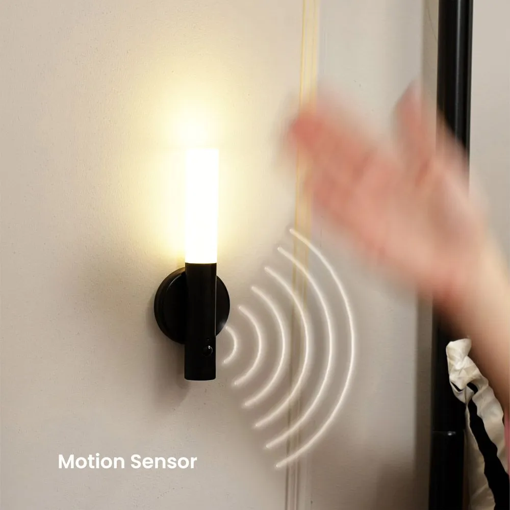 ValueLights Oakley Black Rechargeable Portable Wall Light with PIR Motion Sensor 5