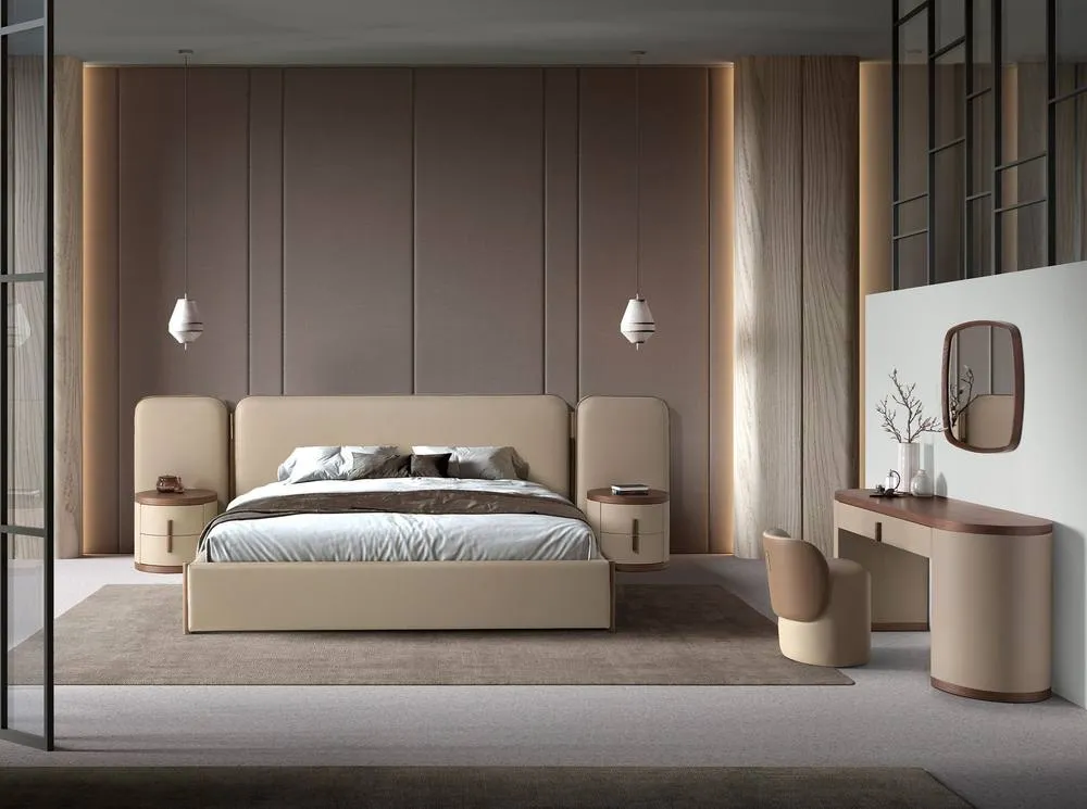 Angel Cerda Square walnut wall mirror 6
