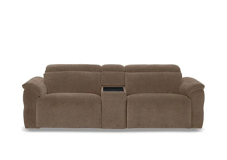 Dolomite 3 Seater Fabric Power Recliner Sofa with Power Headrests and Console