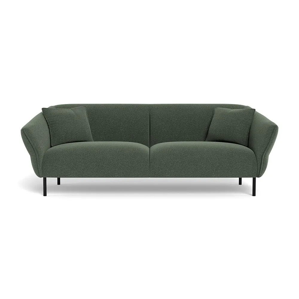 Heal's Alto 4 Seater Sofa Boucle Fern Black Feet 1