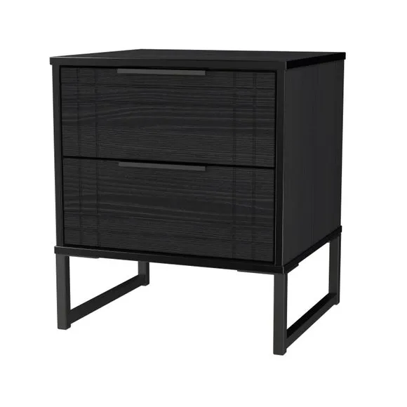Darlton 2 Drawer Bedside Table 4