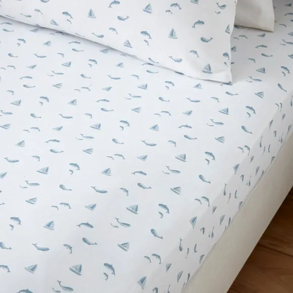 By The Sea Organic Cotton Fitted Bed Sheet 1