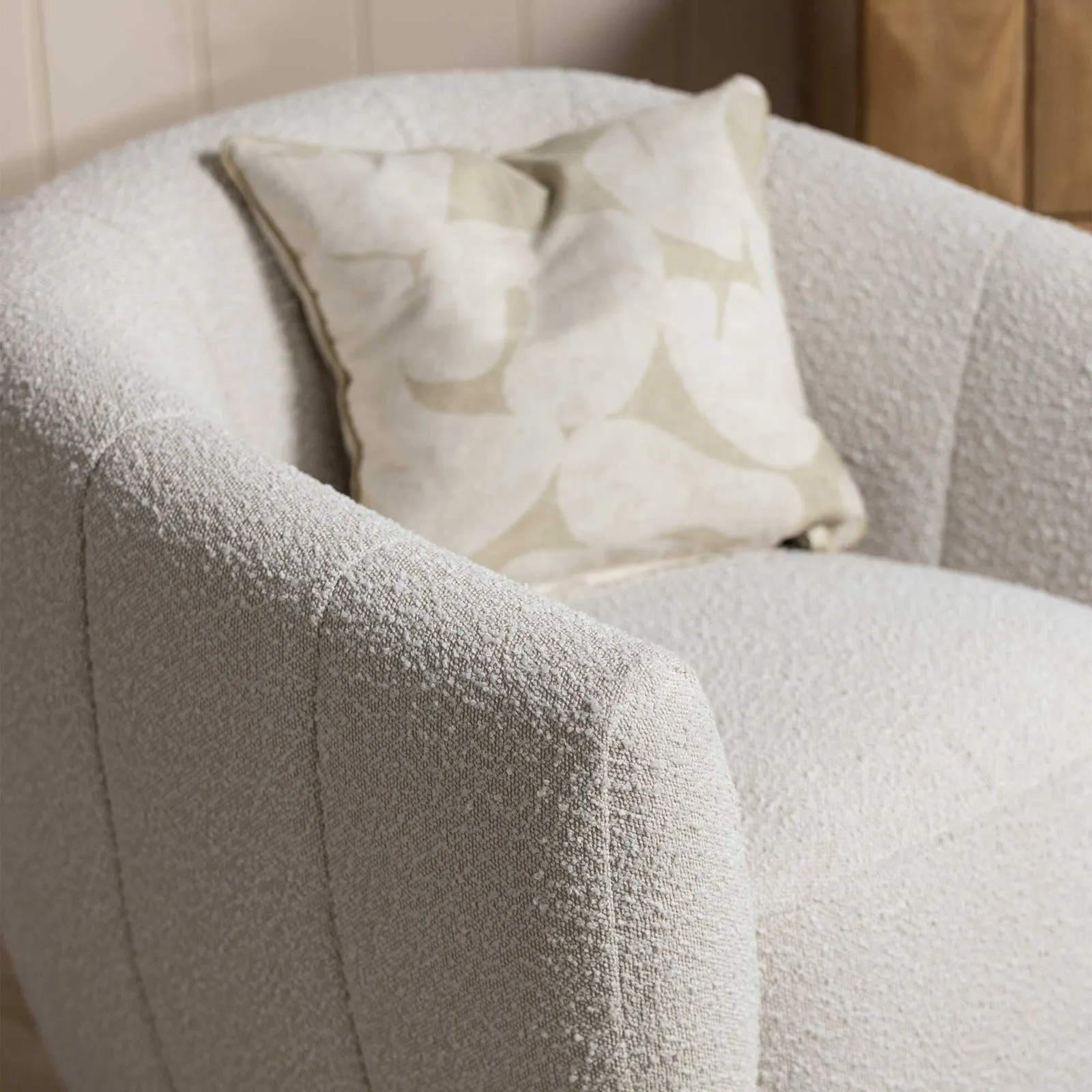 Fontana Armchair, White Fabric | Barker & Stonehouse 5