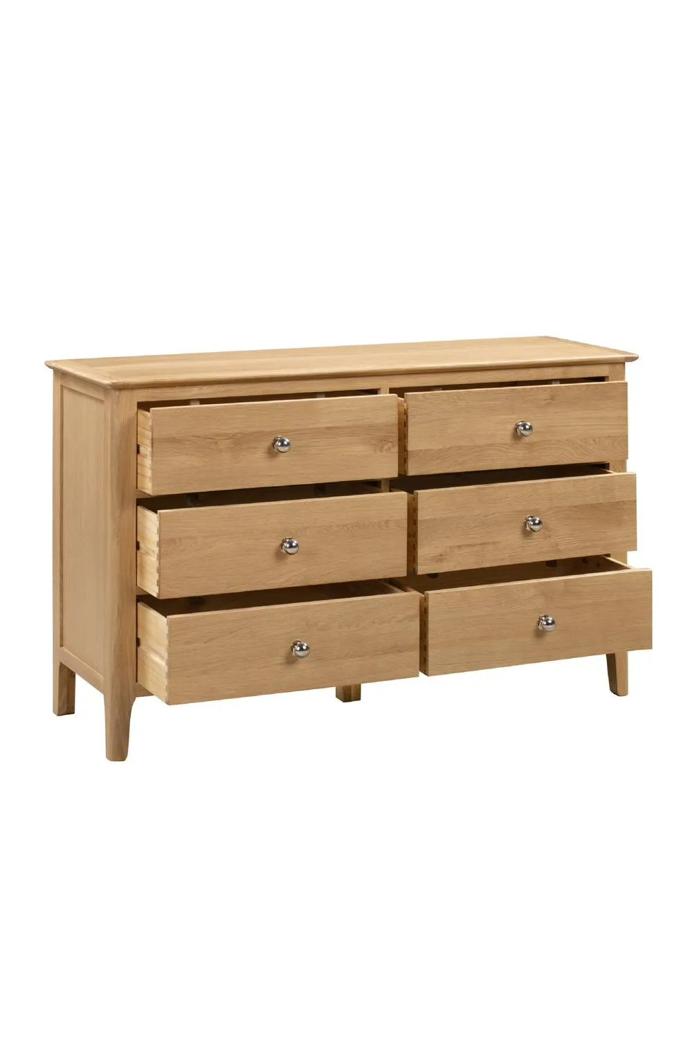 Julian Bowen Cotswold 6 Drawer Wide Chest in Light Oak 4