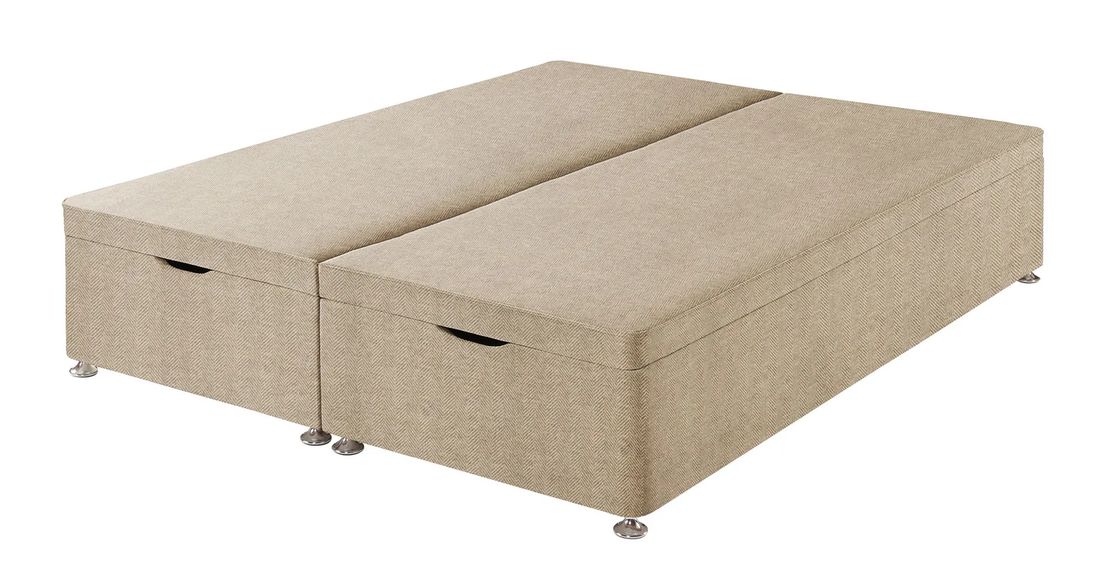 Premium Ottoman Divan Base, Super King - Herringbone Cotton