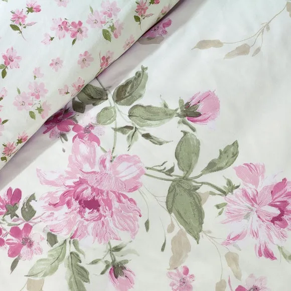 Catherine Lansfield Avebury Floral Polycotton Duvet Cover & Pillowcase Set 4