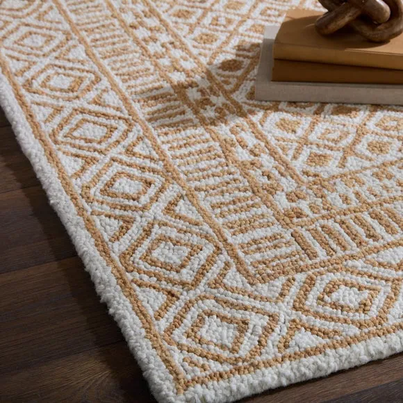 Delphi Border Geometric Wool Rug 6