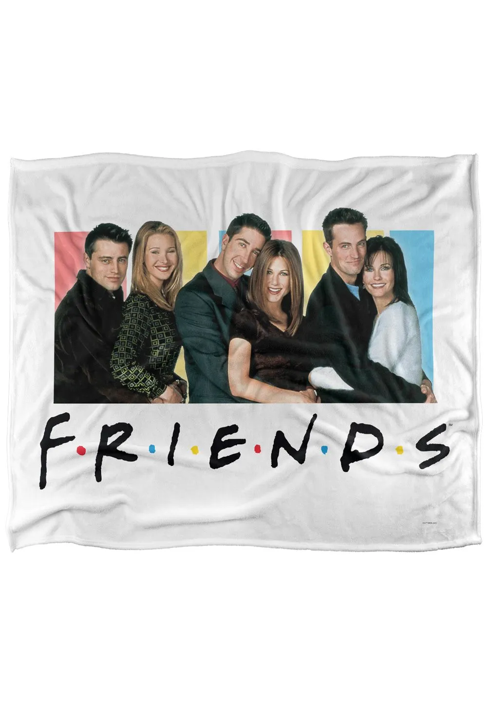 Friends It's All About Officially Licensed Silky Touch Super Soft Throw Blanket 152x127 cm in White