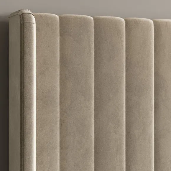 Alara Pleated Ottoman Bed Frame, Velvet 5