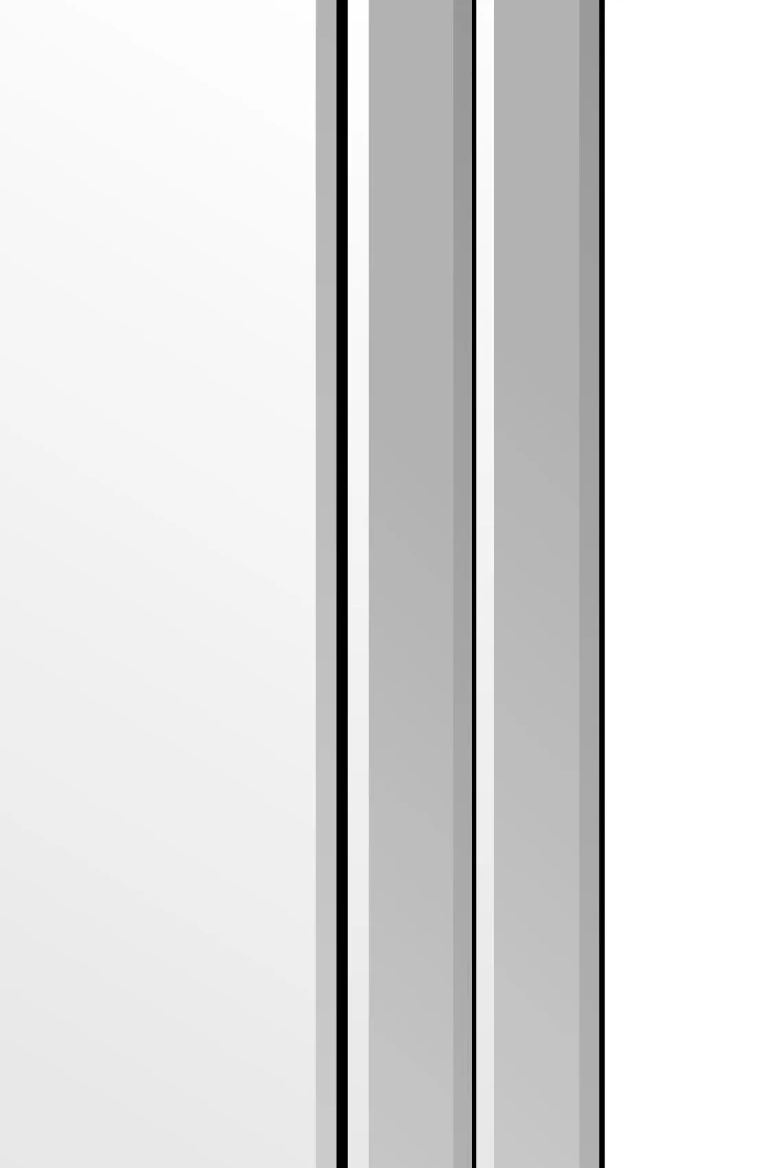 MirrorOutlet Luxford All Glass Bevelled Dress Mirror 120 x 40 CM in Silver 4