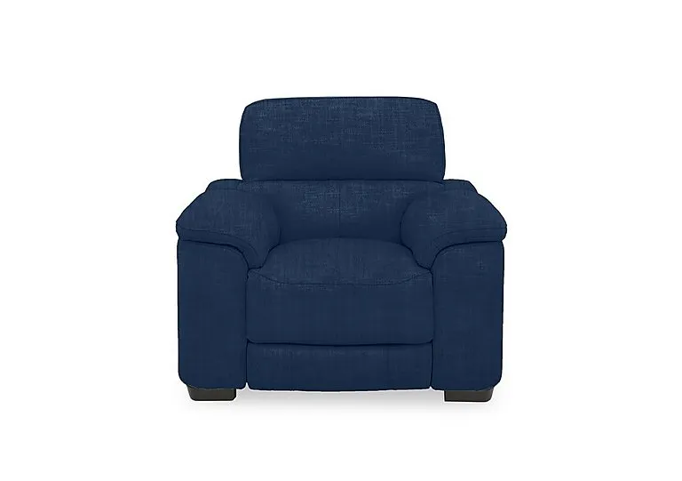 Nova Fabric Power Recliner Chair with Power Headrest - R330 Steel Blue