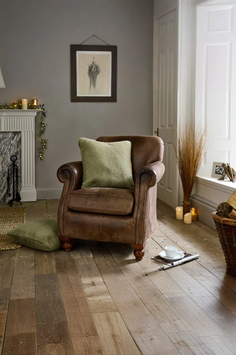 The Lyndon Company Ashford Supersoft Fibre Fill Faux Fur Pair of Cushions | Deyongs 1846 in Light Green 1