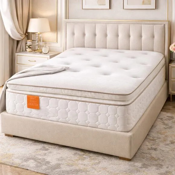 Sareer Matrah Pocket Sprung Memory Foam Pillow Top Hybrid Mattress 3