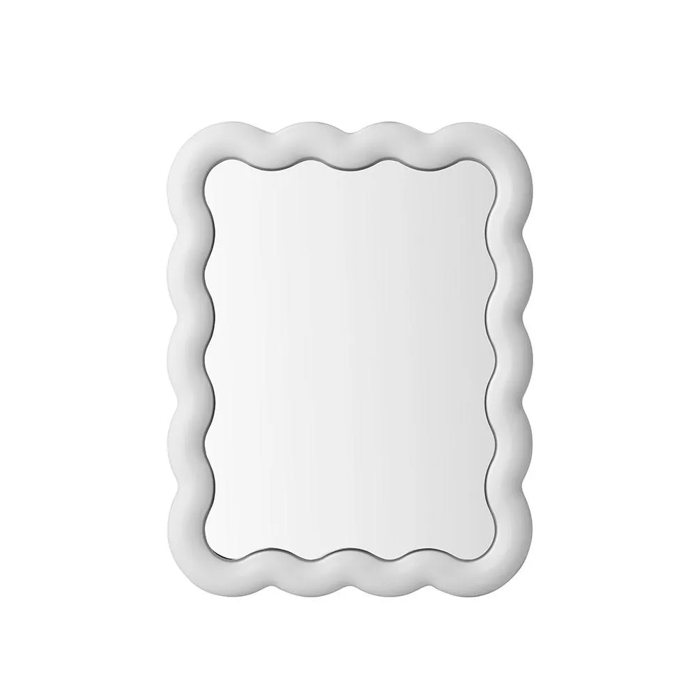 Normann Copenhagen Illu Mirror with Light White 65 x 50cm 2