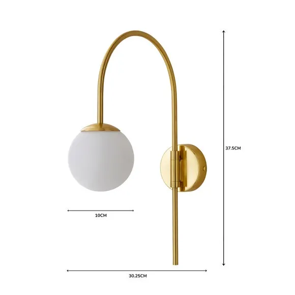 Eniola Gold Plug In Wall Light 6