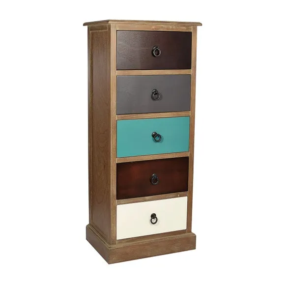 Pacific Loft 5 Drawer Chest, Pine 2
