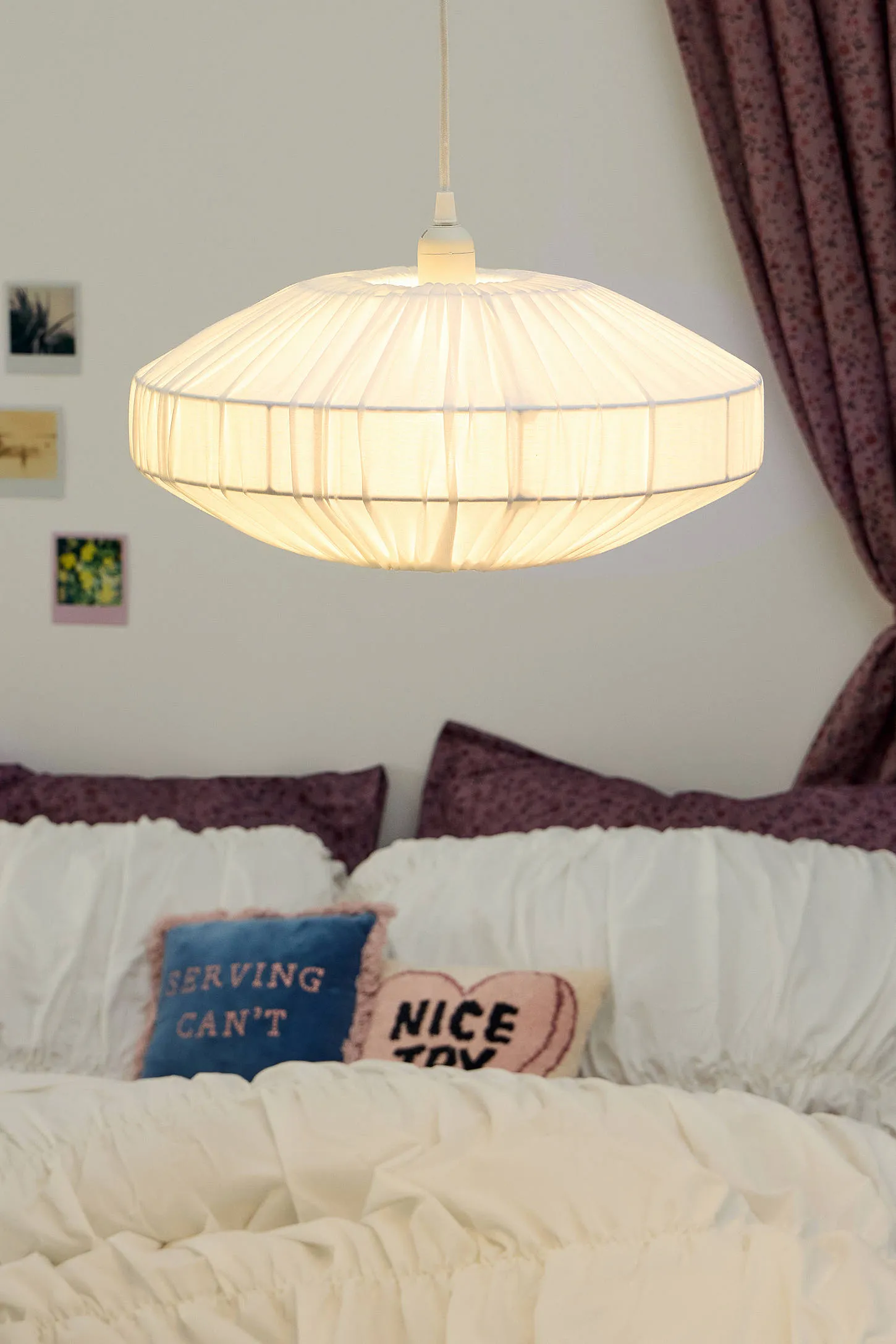 Cinched Lamp Shade - White 2