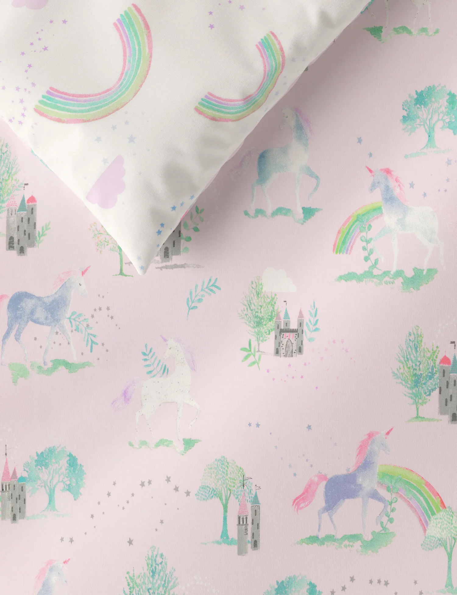 M&S Pure Cotton Unicorn Bedding Set