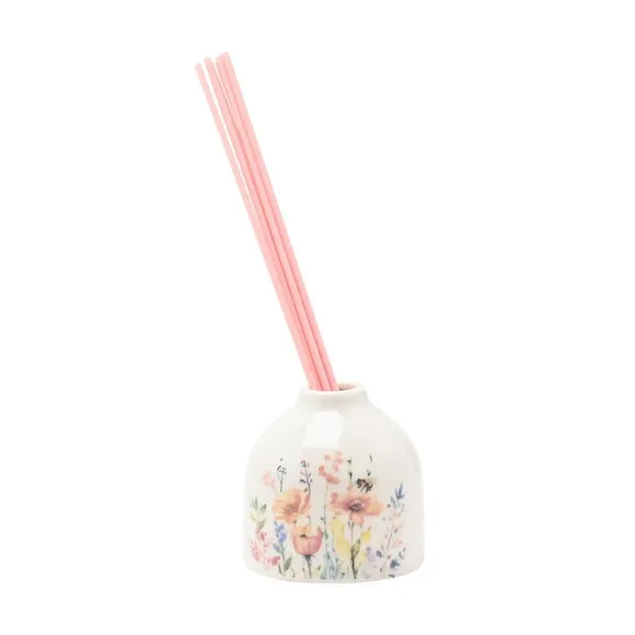 The Cottage Garden Peach Floral Ceramic Diffuser 4