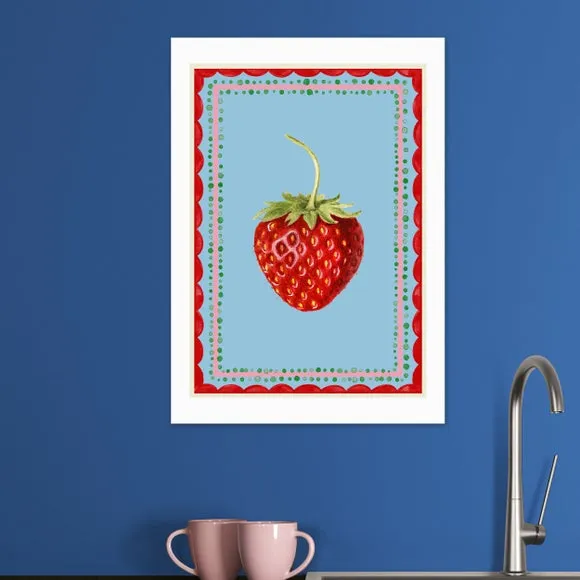 East End Prints Carnival Strawberry Print 1