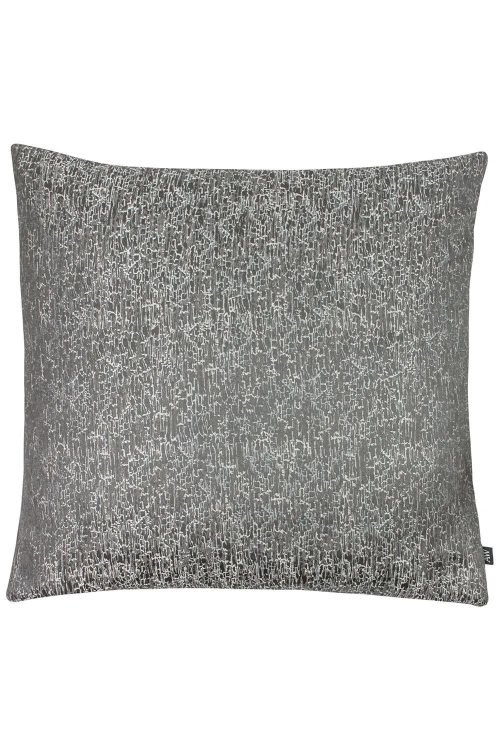 Ashley Wilde Rion Metallic Jacquard Cushion in Dark Grey
