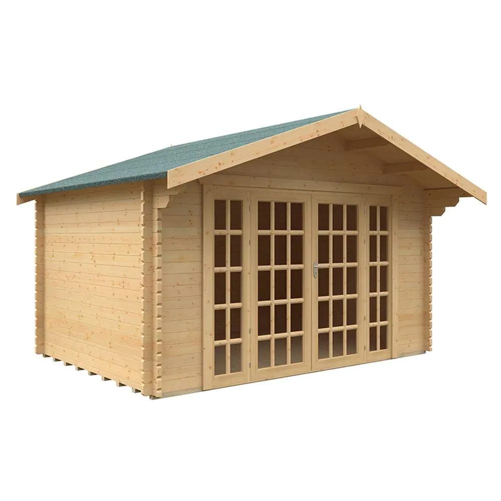Buttercup Farm 10x14 Balmoral 44mm Cabin - L295 x W415 x H282.2 cm in Natural