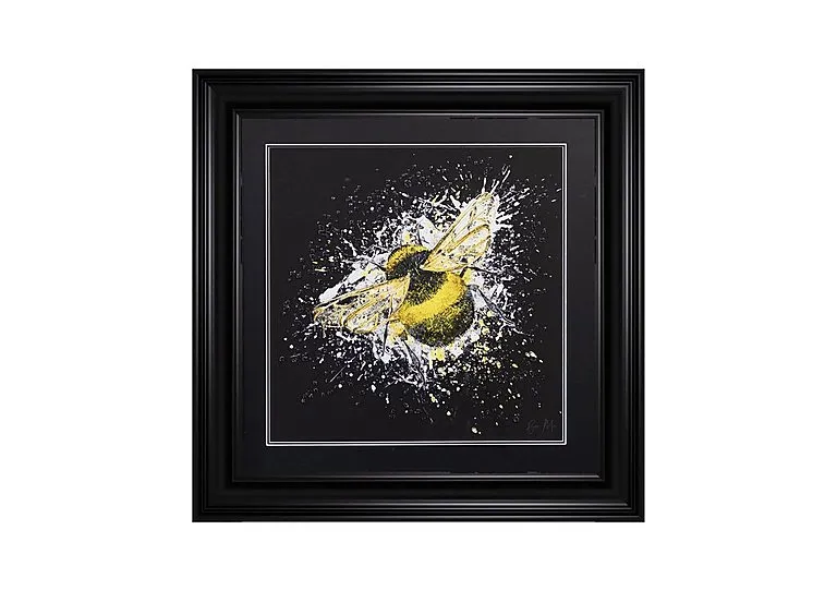 Bumble Bee Black Framed Art