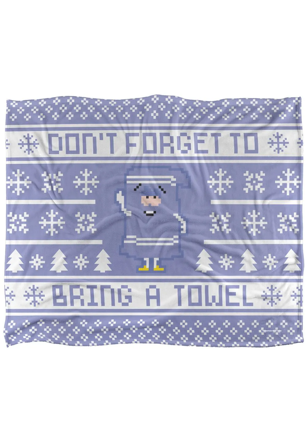 South Park Towelie Christmas Sweater Silky Touch Super Soft Throw Blanket 152 X 127 cm in White