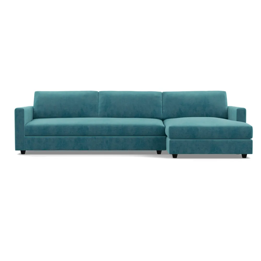 Heal's Nimbus II Complete 4 Seater Corner Chaise RHF Smart Luxe Velvet