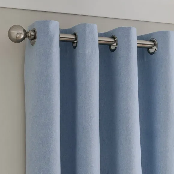 Luna Brushed Eyelet Curtains (Blackout Available) 1