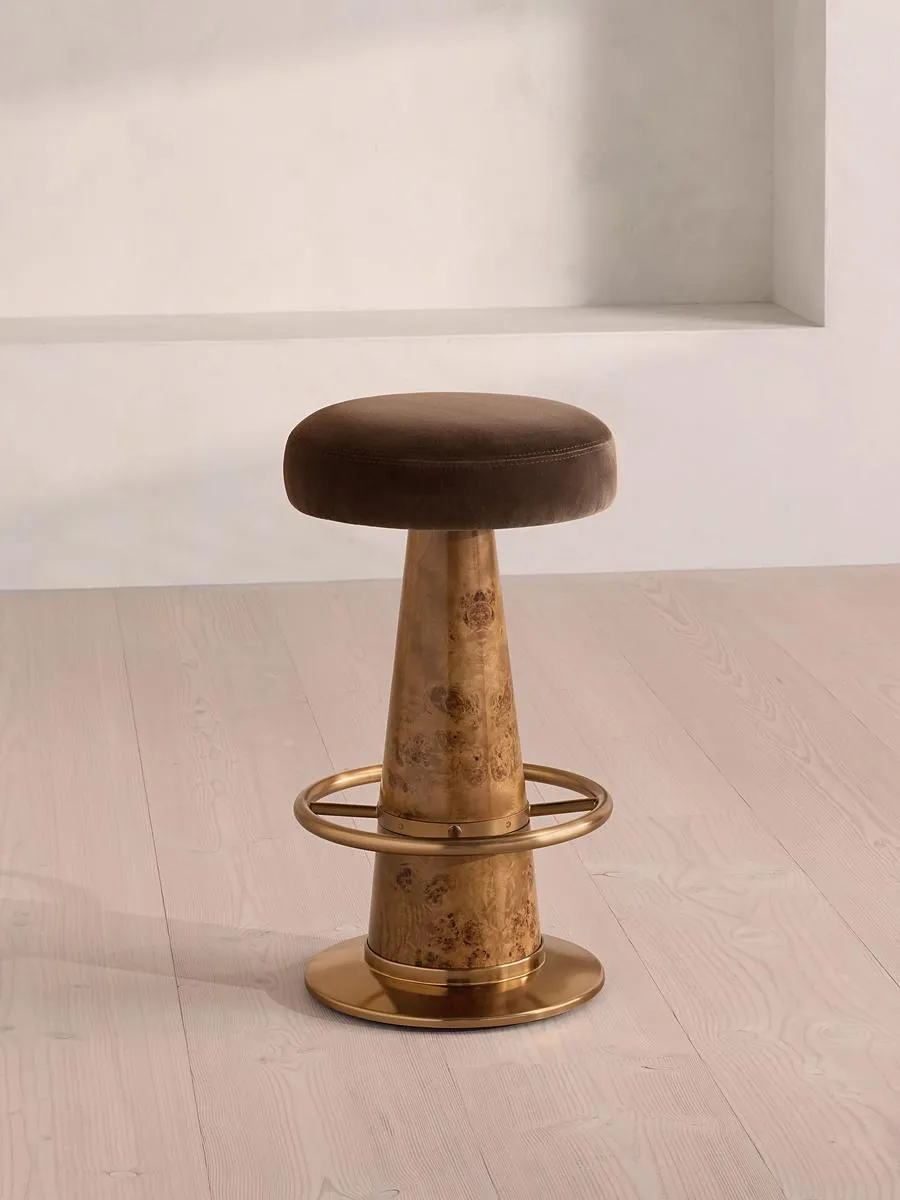 Killian Barstool, Velvet, Chocolate