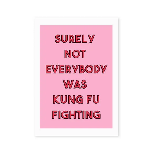 East End Prints Kung Fu Fighting Print 2
