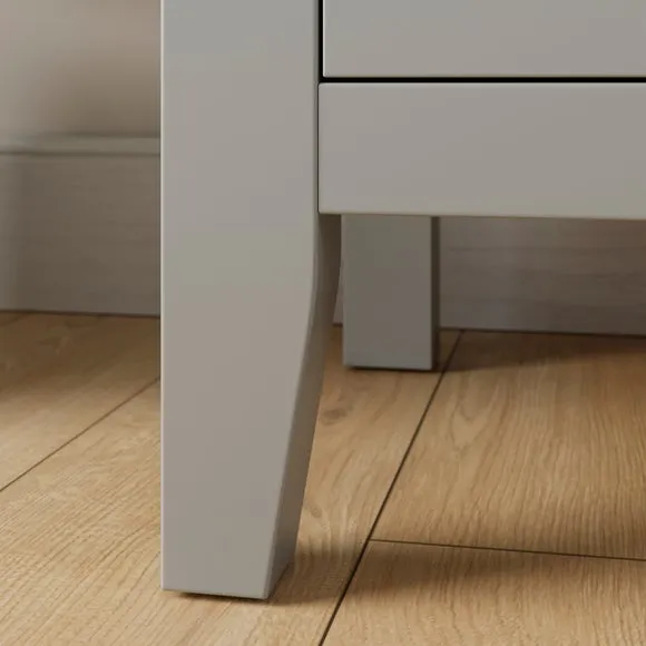 Lynton 2 Drawer Wide Bedside Table 5