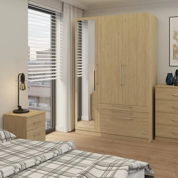 Foster Triple 3 Drawer Wardrobe 1