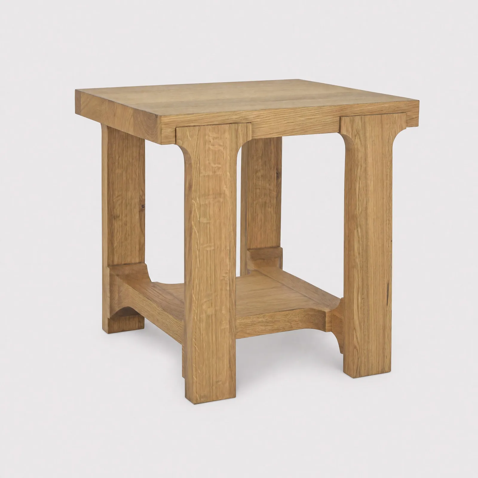 Wade Lamp Table, Neutral Wood | Barker & Stonehouse