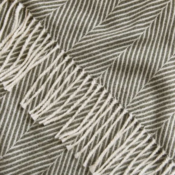Foxton Herringbone Throw Blanket 130x180cm 2
