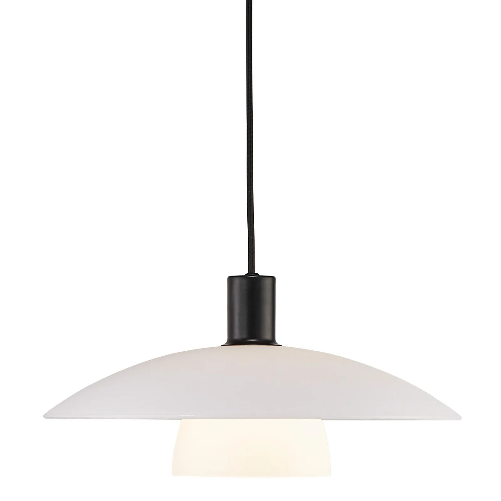 Nordlux Verona Pendant Light Black Glass Dining Room E27 Mains 39cm 2