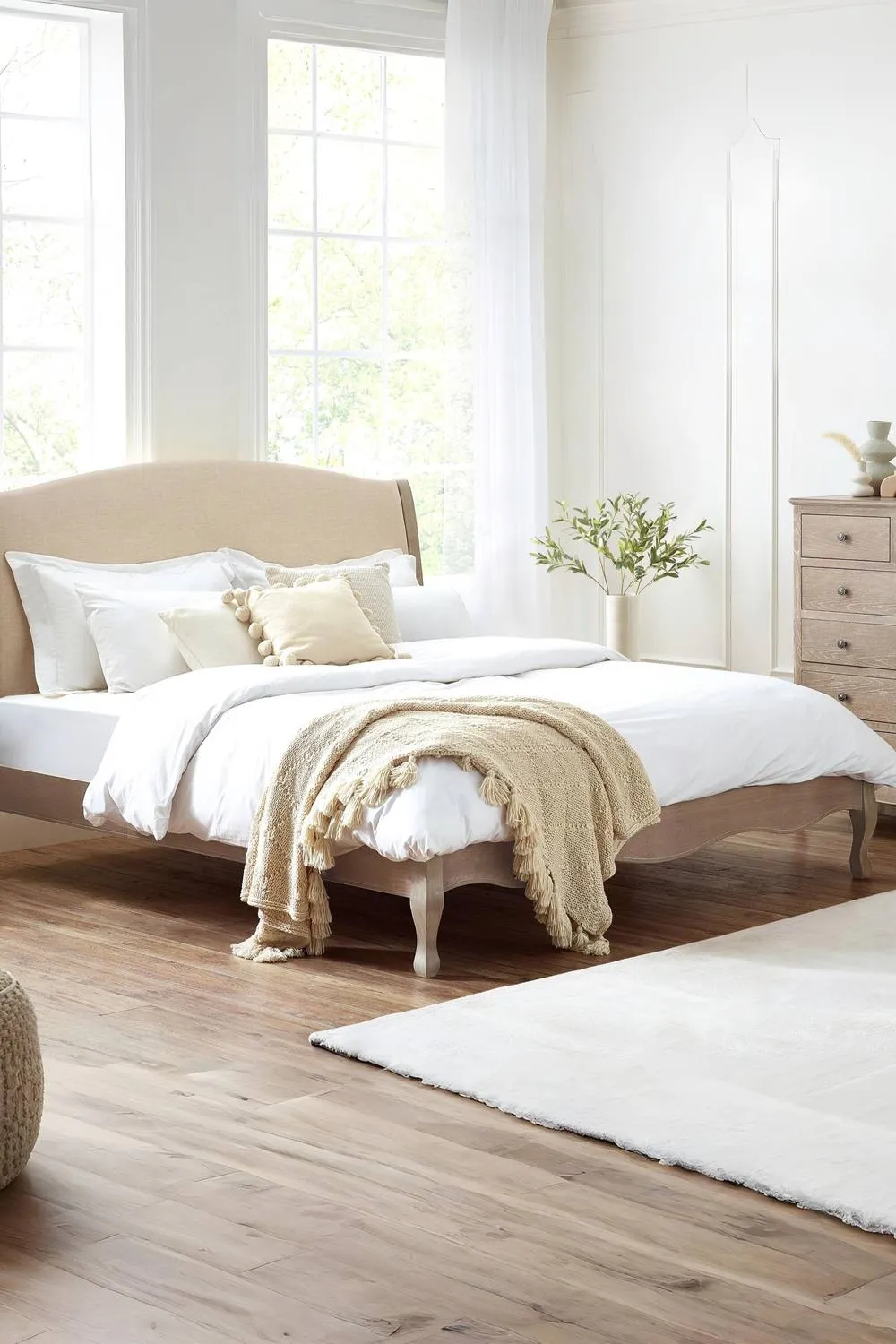 Julian Bowen Camille French Style Bed in Beige 1