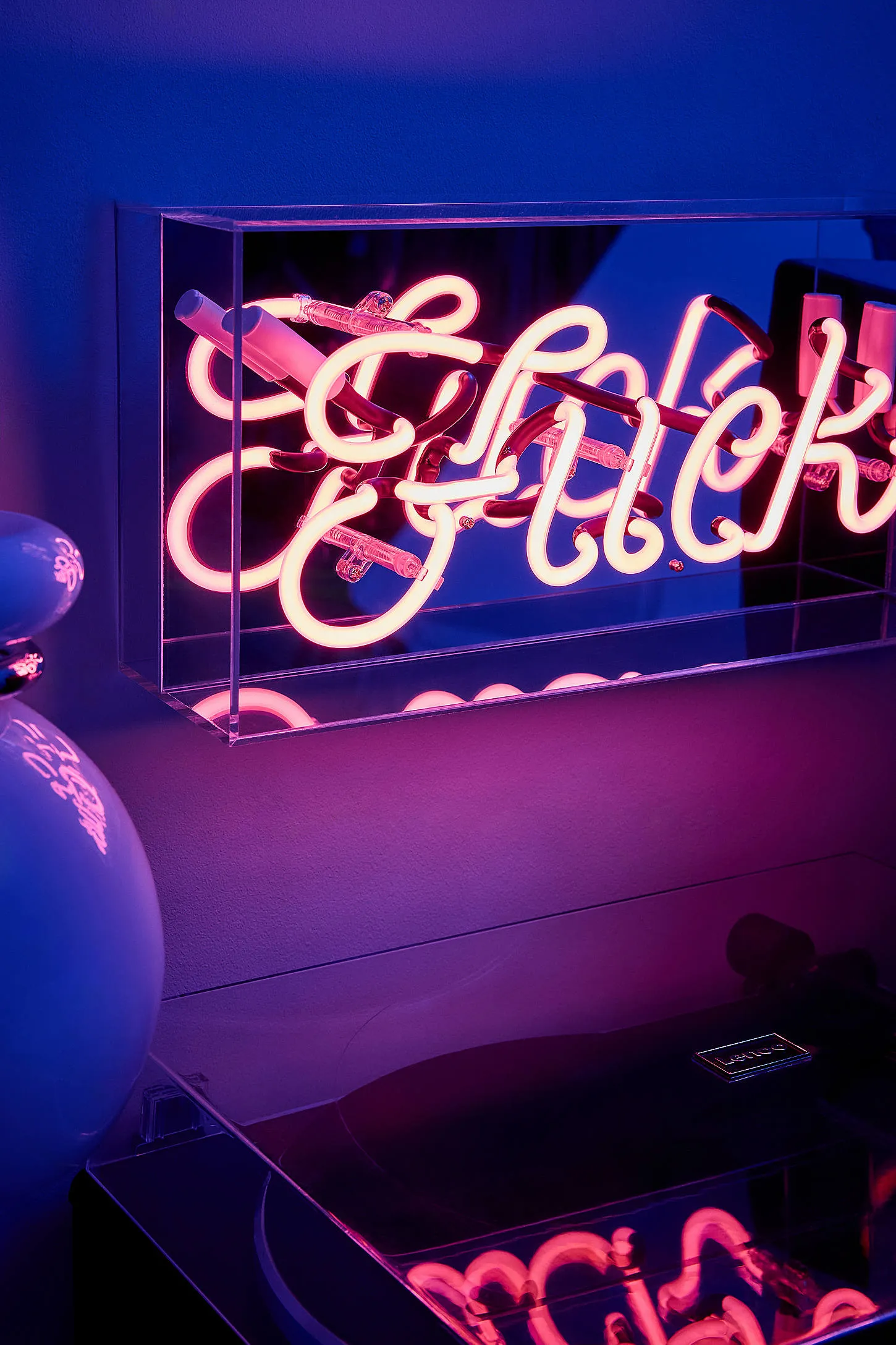 Pink F*ck Glass Neon Box Light - Pink ALL 2