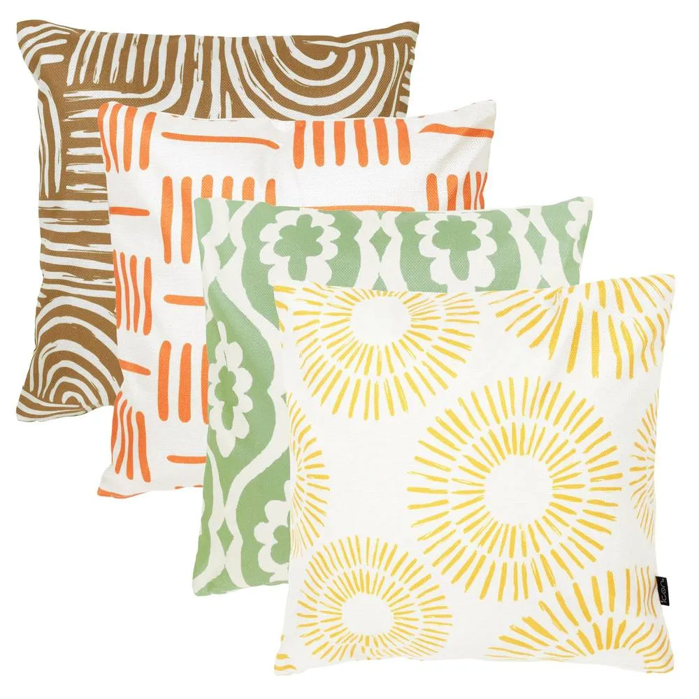 icon 4PK Cushion x1 Curve, x1 Golden Sun, x1 Lines, x1 Damask
