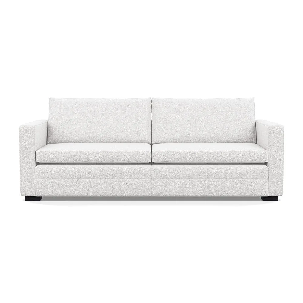 Heal's Palermo 4 Seater Sofa Loop Boucle Polar Black Feet 1