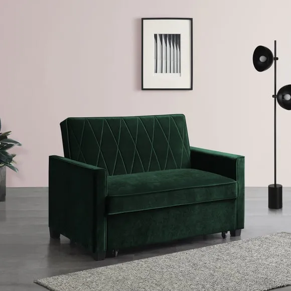 Serena Velvet 2 Seater Sofa Bed 3