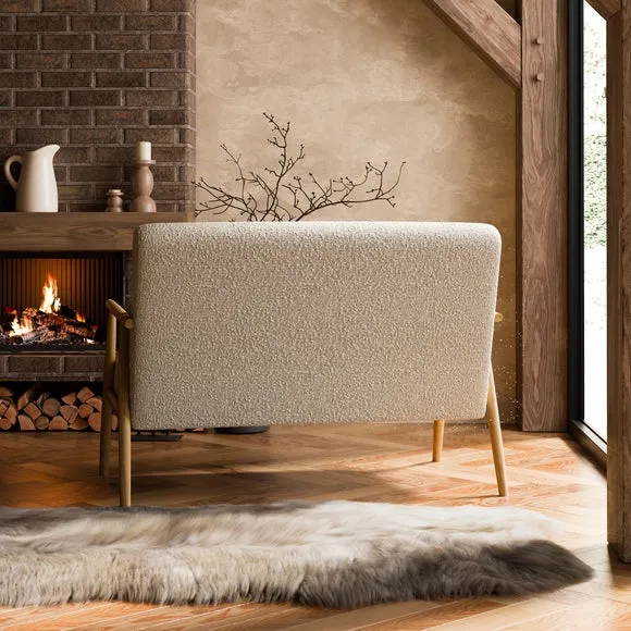 Alpine Boucle Spindle 2 Seater Sofa 2