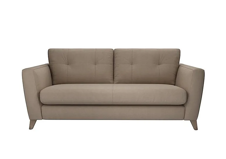 Hermione 3 Seater Fabric Sofa - Brandy Butter