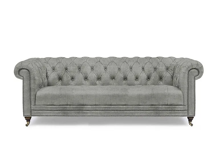 Walter 4 Seater Fabric Chesterfield Sofa - Doves Tale