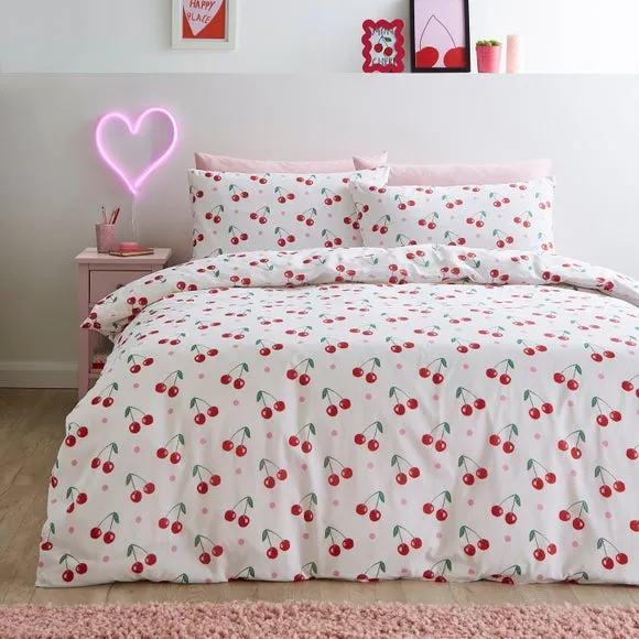 Cherries Duvet Cover and Pillowcase Set 1