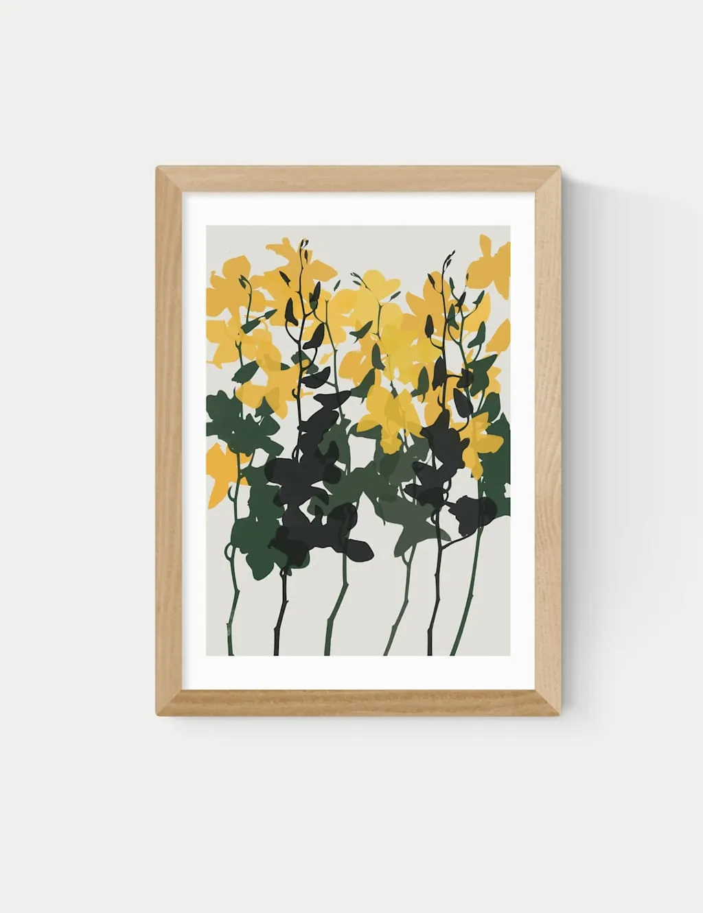 East End Prints Orchids 7 Framed Art Print Natural